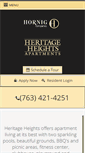 Mobile Screenshot of heritageheightsapts.com